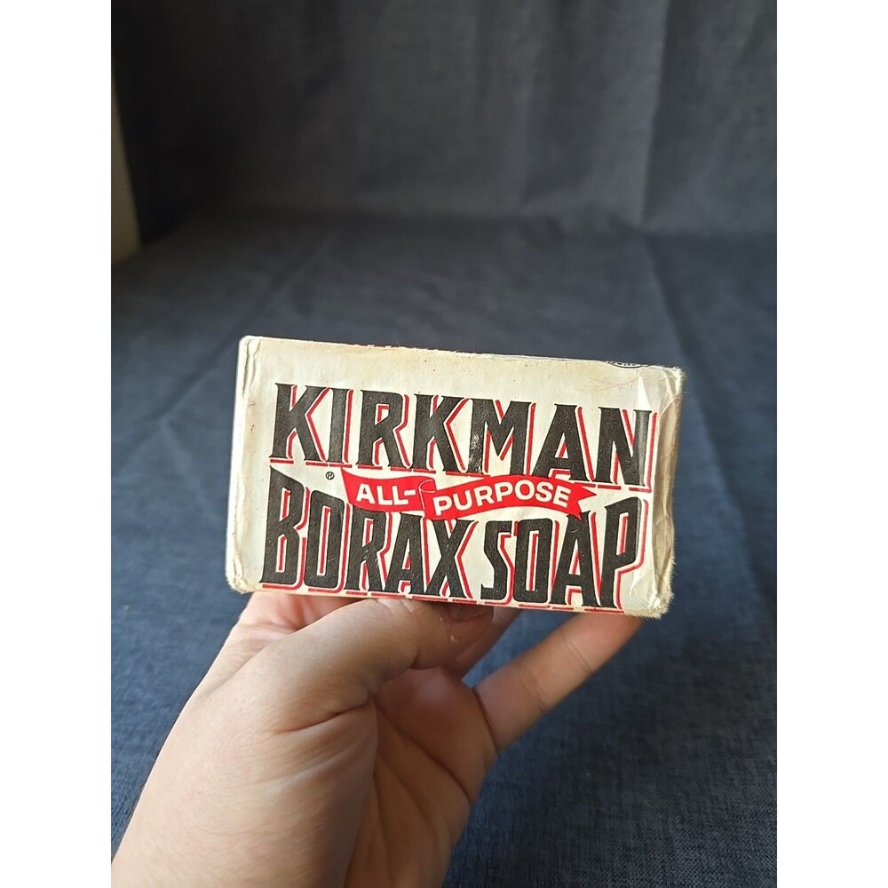 Vintage NOS KIRKMAN BORAX All Purpose Unopened Soap Bar COLGATE PALMOLIVE